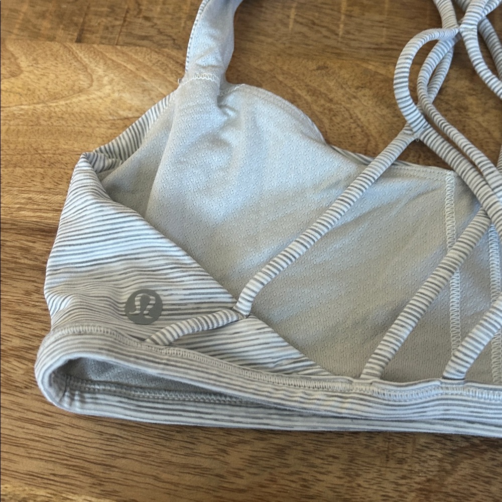 Lululemon Women's Striped Bralette - Gray - Picture 3 of 3